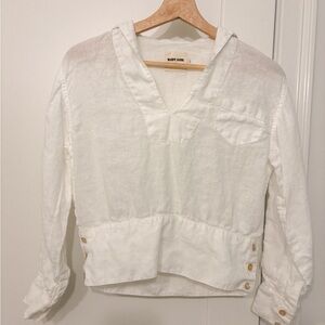 Rudy Jude Linen Yawl Blouse, Size XS